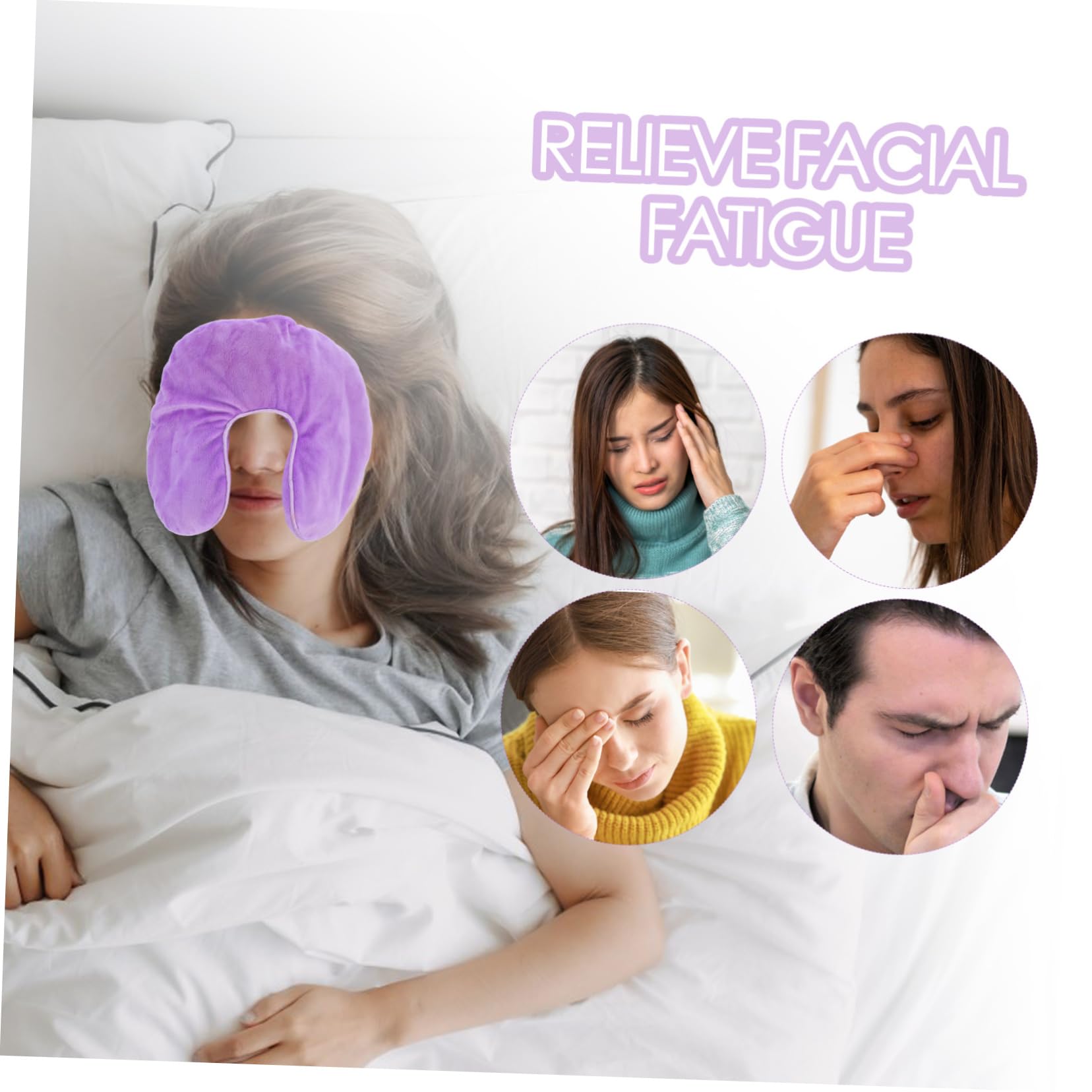 FRCOLOR Masque pour Les Yeux Chaud Et Froid pour Femmes Et Hommes Traitement Des Orgelets Oreiller de Compression pour Les Yeux Infusé de Lavande
