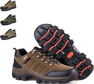 Generic Men’s Waterproof Hiking Shoes Non Slip Chunky Breathable Lace Up Trail Shoe