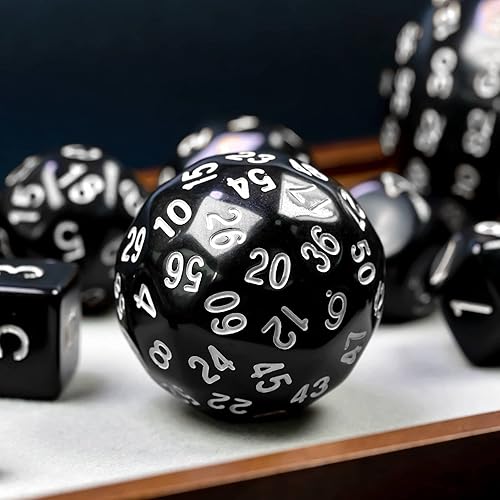 Vista 5 de Juego completo de 15 dados poliédricos DND D3-D100 con bolsa de dados de ojo de dragón, dados D100 para Calabozos y Dragones, juegos de mesa RPG