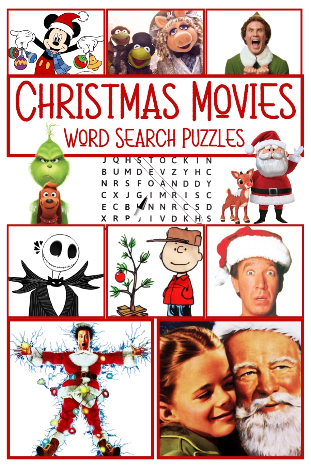 Christmas Movies Word Search: Word Search Wonderland: Christmas Movie Themed Word Search Puzzle Book for Teen and Adults