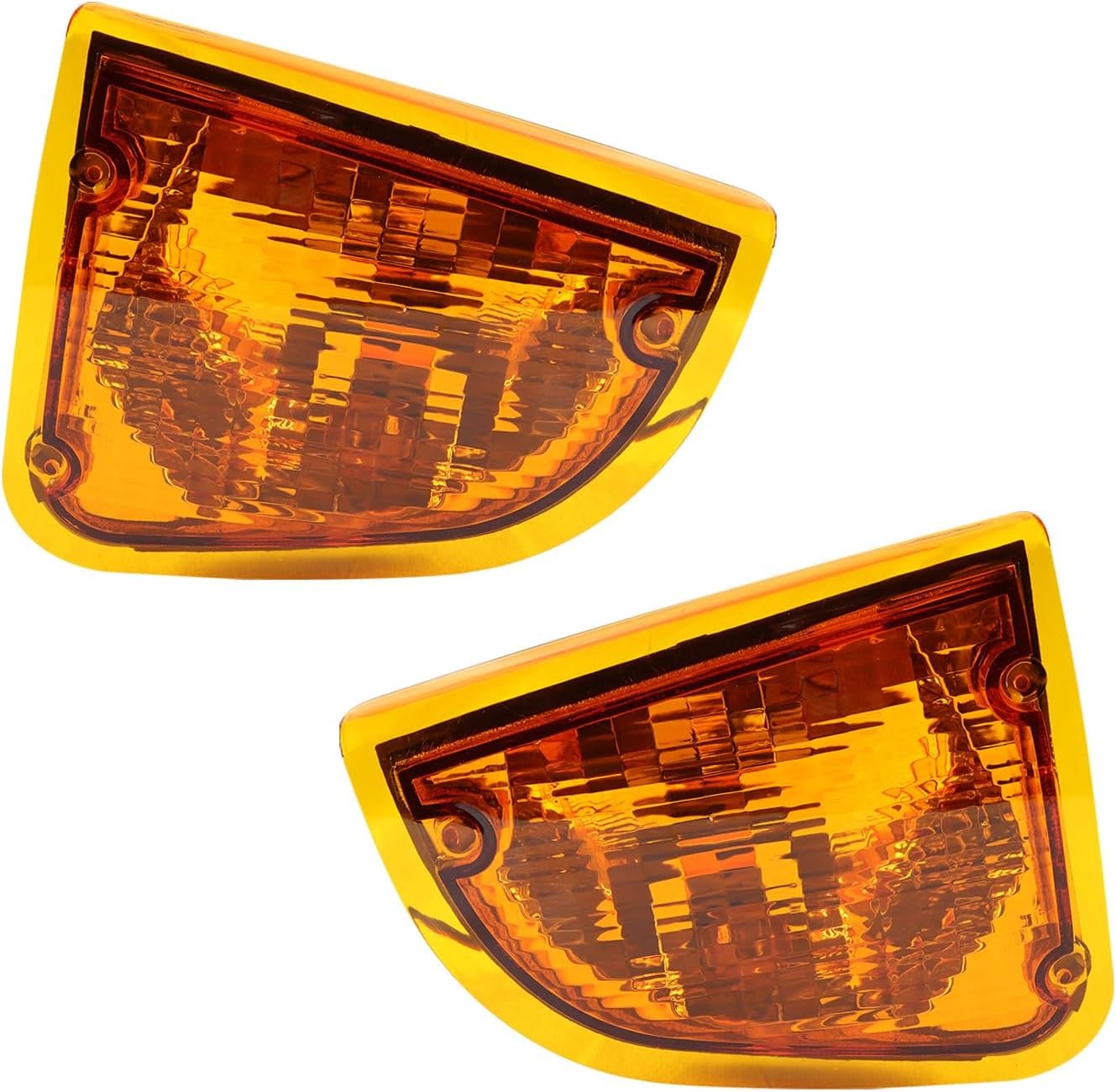 Pair(2) Amber Halogen Turn Signal Lights For 1986-2008 Kenworth K300 T300 T330 T600