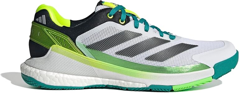 Amazon.com | Adidas Men's Crazyquick Boost Padel, White/Black/Lime