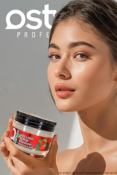 Ostwint Yüz ve Vücut Peeling Scrub Çilek 300 ml, Cilt Temizleyici, Pürüssüzleştirici, Dolaşımı Hızlandırıcı
