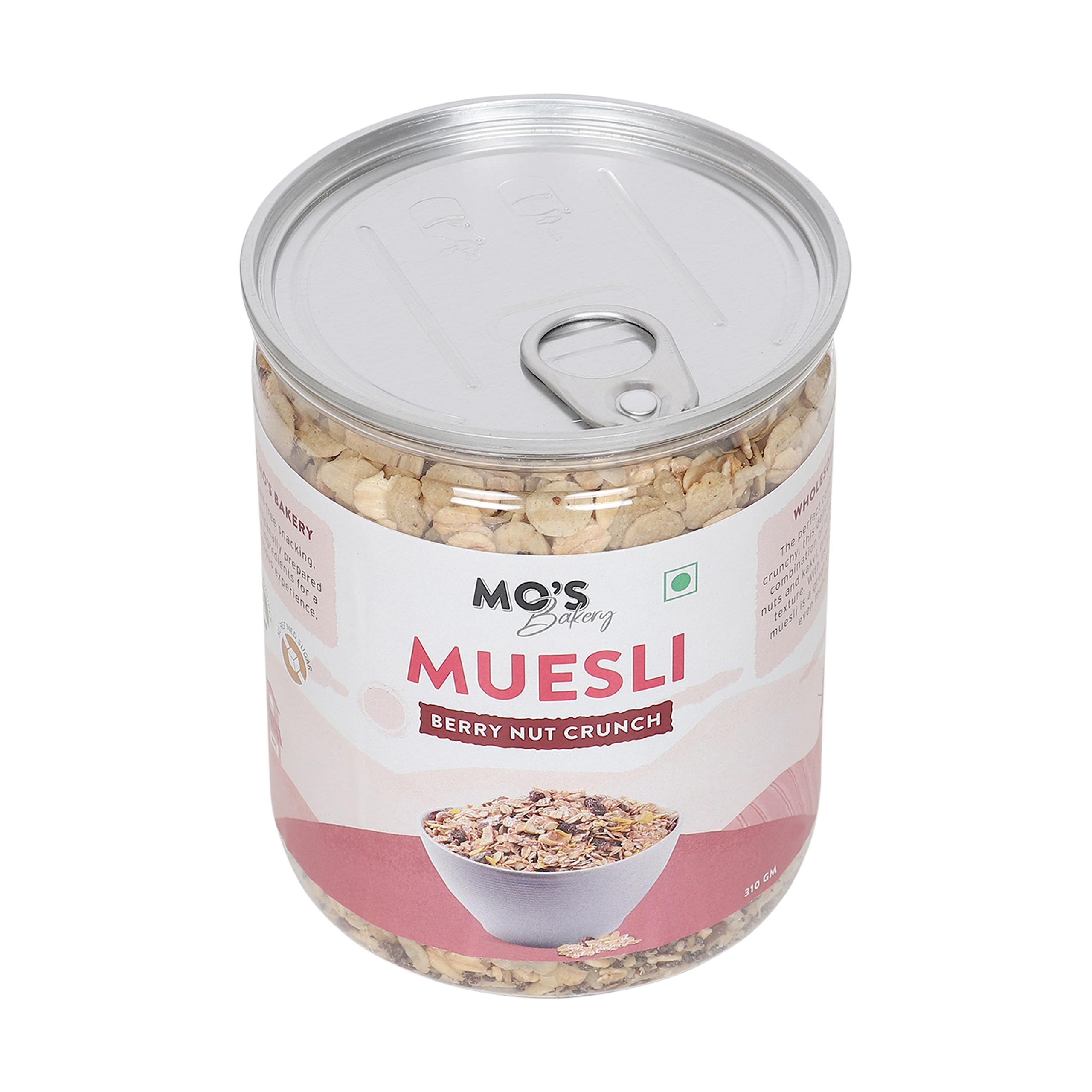 Millet Muesli 360 gms | Berry Nut Crunch | 90% Whole Grains | Clean Ingredients | Source of Protein