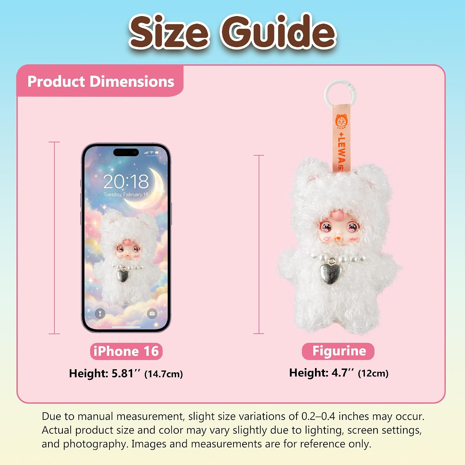 Plush Blind Box, Kawaii Cute Mini Plush Doll Keychain, Random 1 of 7 Styles with Secret Edition, Movable Eyes Design, Collectible Plush Figure Toys, Gift for Kids Girls Teens & Adults (Whole Set)