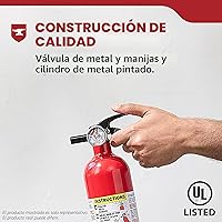 Vista 4 de Kidde - Extintor básico para el hogar, oficina, residencial, de un solo uso, 5BC
