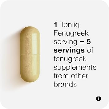 Fenugreek Capsules 25,000mg Equivalent 1250mg High Potency 20:1 Extract | 70% Saponins Standardised Third-Party Tested 60 Capsules