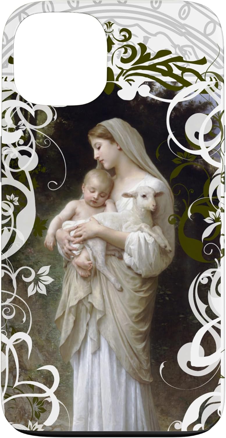 iPhone SE (2020) / 7 / 8 Innocence Bouguereau Art Catholic Mary and Baby Jesus Lamb Case