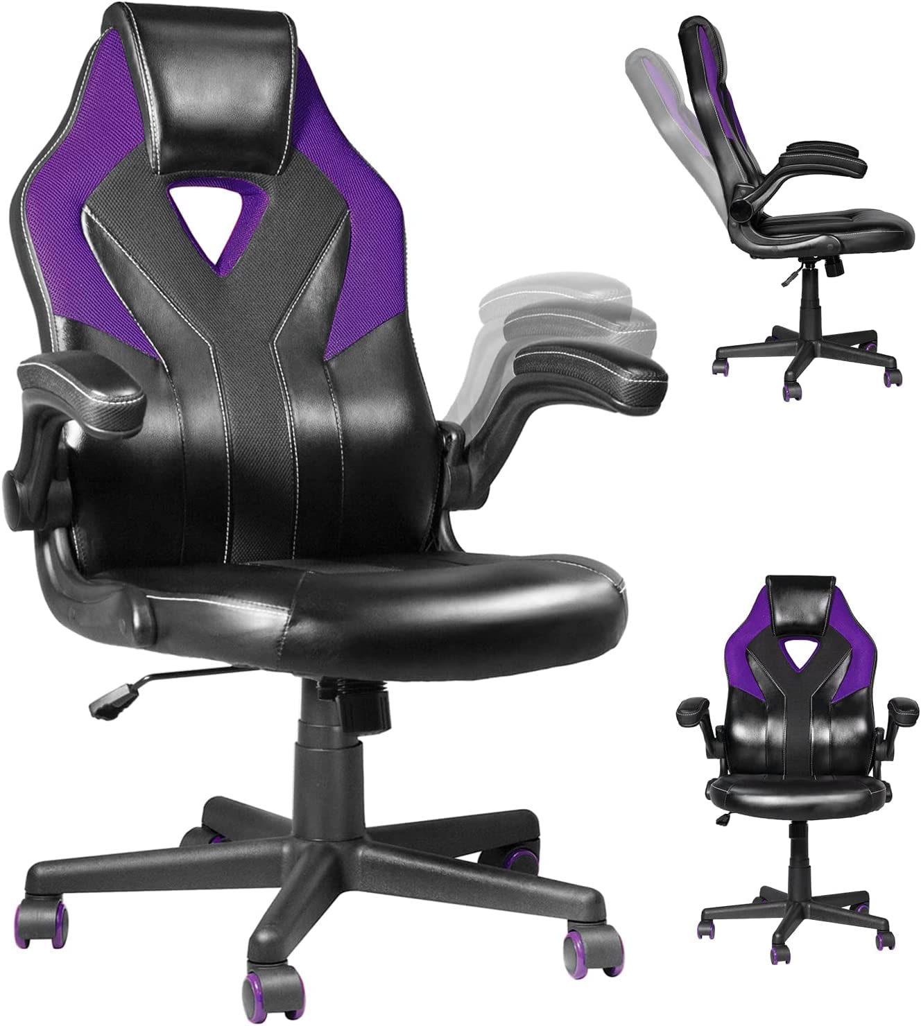 desk chair with lumbar and neck support
