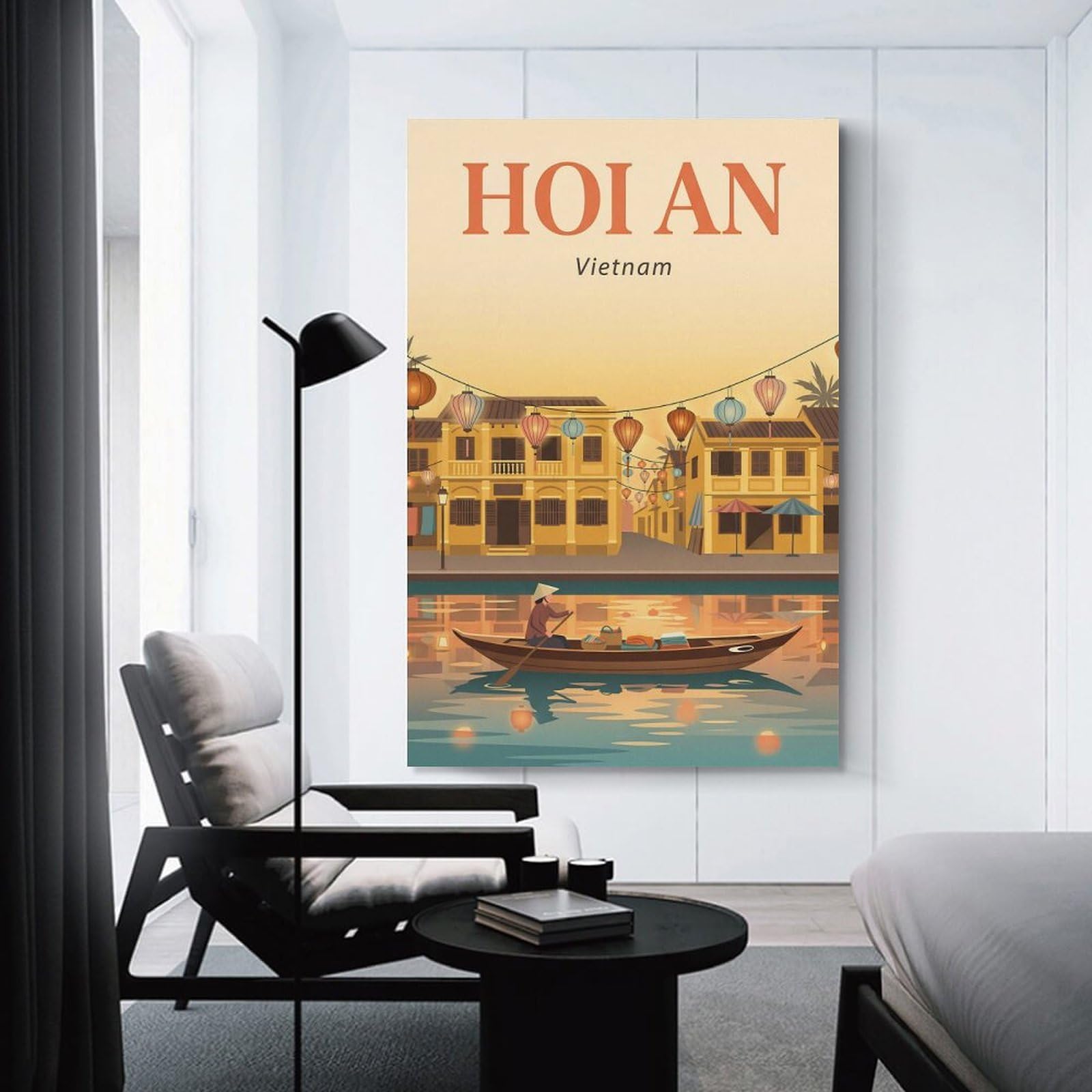 Junmoney Hoi An Vietnam Wall Picture Print 16x24inch(40x60cm), for Home Walls, Creative Rooms Or Shared Spaces, Stylish Home Artwork for Focal Walls