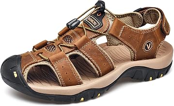 [NEARDREAM] メンズ スポーツサンダル スポーツさんだる アウトドア さんだる 登山サンダル sandals men leather 水陸両用 本革製 おしゃれ ブラウン 25.0cm