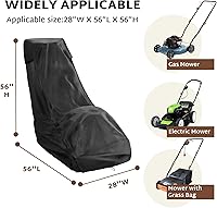 Vista 2 de iBirdie Cubierta impermeable para cortacésped de 24, 25, 26 pulgadas, resistente a la intemperie 600D, resistente a la intemperie, resistente a