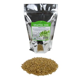 Handy Pantry Organic Barley Seeds 1 Lb Whole Hull Intact Barleygrass Seed