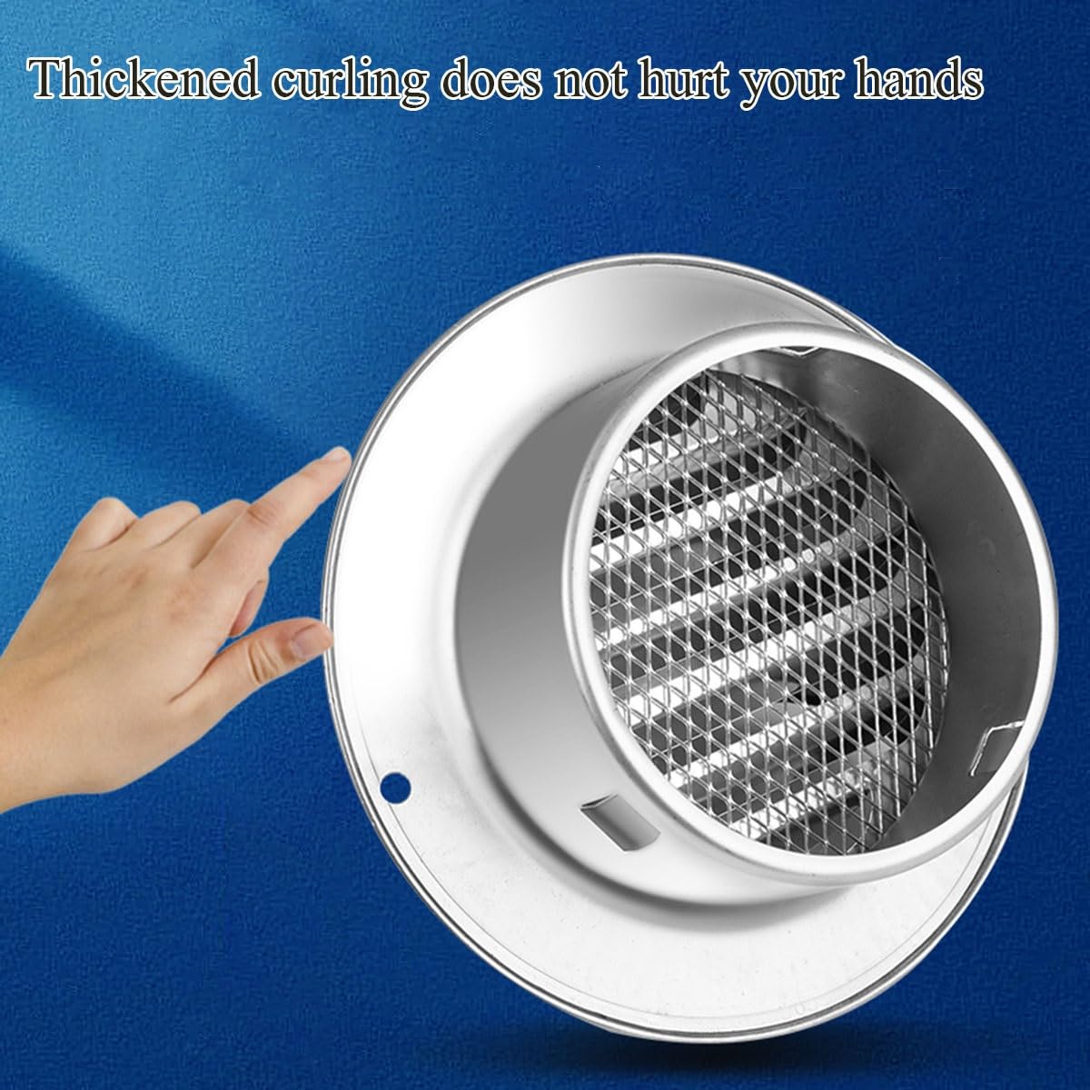 Grille Ventilation Multifonctionnelle Ronde INOX Acier Grille Aération Couvercle Écran Maille Air Sortie 150mm,200mm,300mm for Cuisine Salle Bain Mur Plafond Ventilation(300mm)