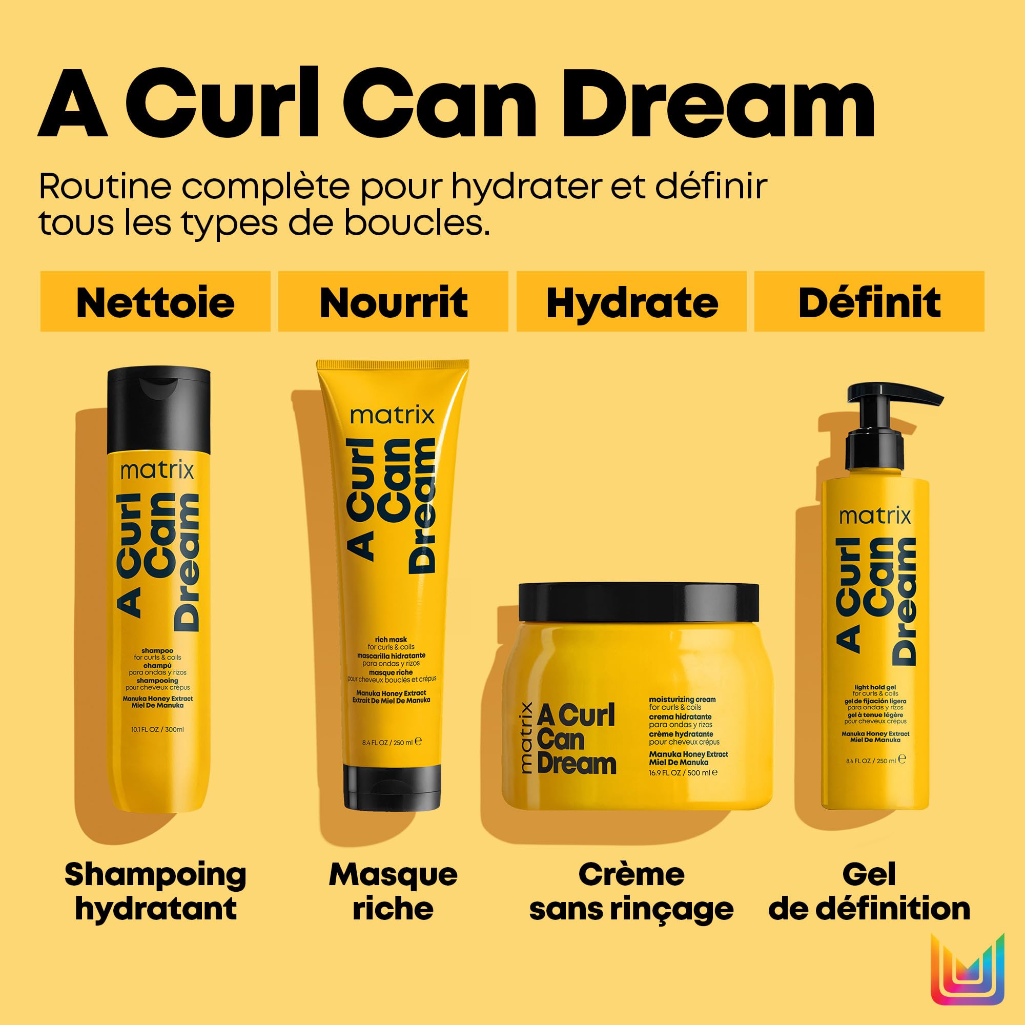 Matrix, Shampoing Nourrissant pour Cheveux Bouclés