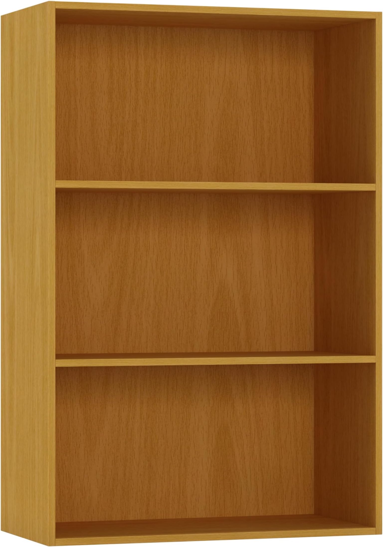 URBNLIVING Wide Wooden Bookcase Storage Shelf Unit, 3 Tier or 4 Tier Display Shelving Cabinet for Living Room, Dining Room, Bedroom & Home Office