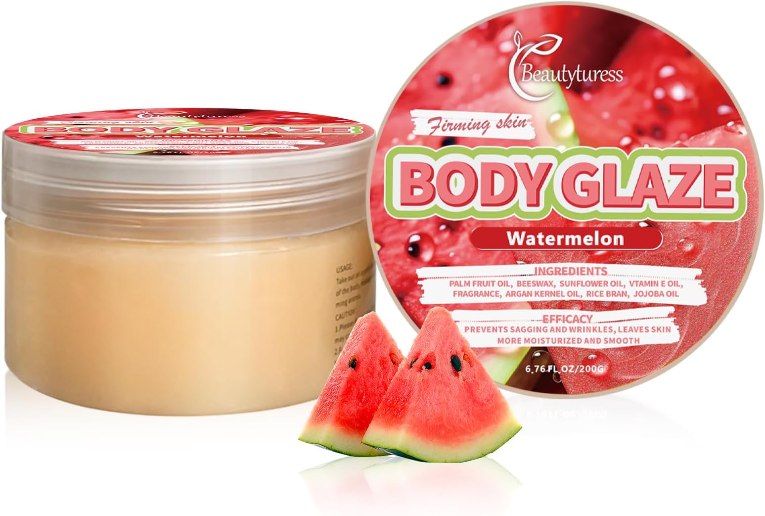 Body Cream Body Cream 200g High Nourishment Nourishing Body Spring Water Fruity Series - Watermelon Scent - Moisturizing for Daily Body Care
