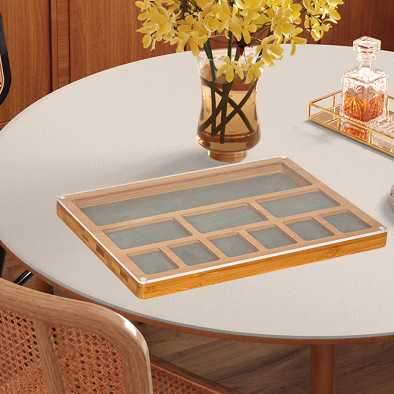 predolo Vassoio per smistare per Perline, Organizer Fai da Te per Perline, Contenitore per lavori Artigianali, Elegante e Robusto, espositore per casa e, Style D