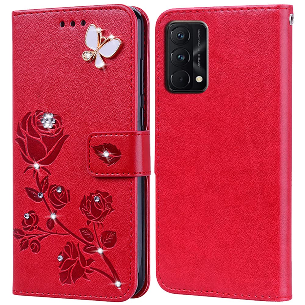 Leather Folio Cover per realme GT Master Edition, Custodia in Pelle PU