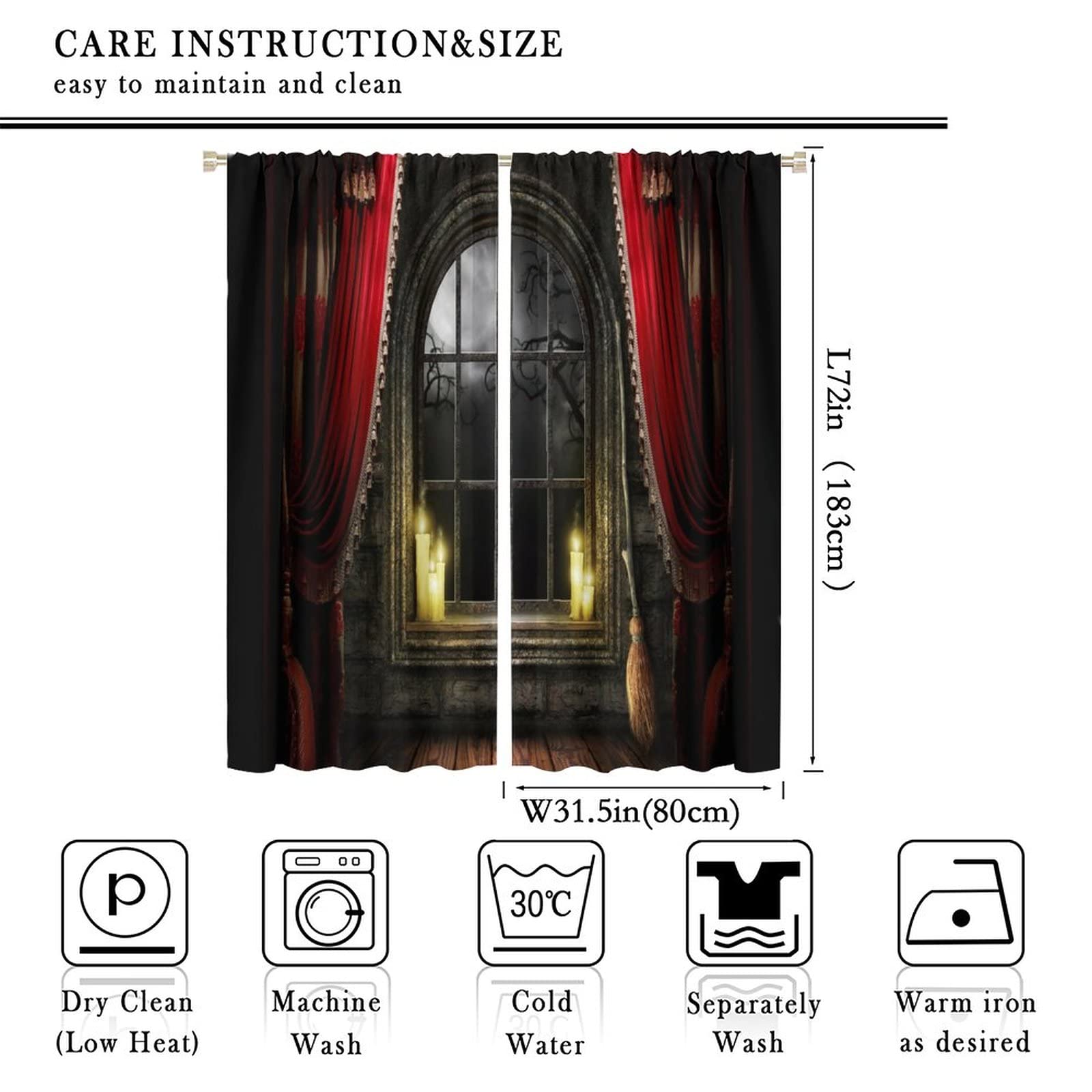 Amazon.co.jp: ゴシックカーテン レトロパターン 壁 クラシック