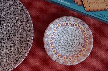 Amazon.co.jp: ベネチアンガラス プレート 皿 ミルフィオリ ムリーニ x