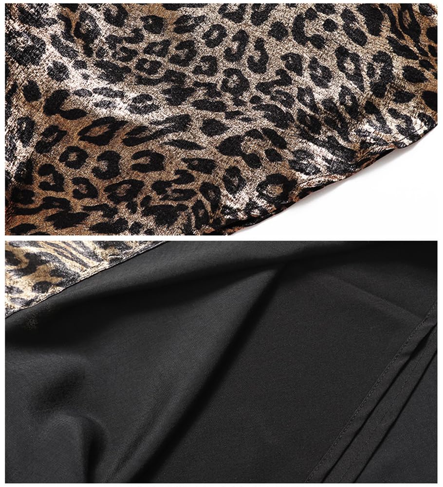 Jupe Queue de Poisson à Imprimé Léopard Pour Femme Style Y2k DéContractée Taille Haute élastique Tendance Estampage à Chaud