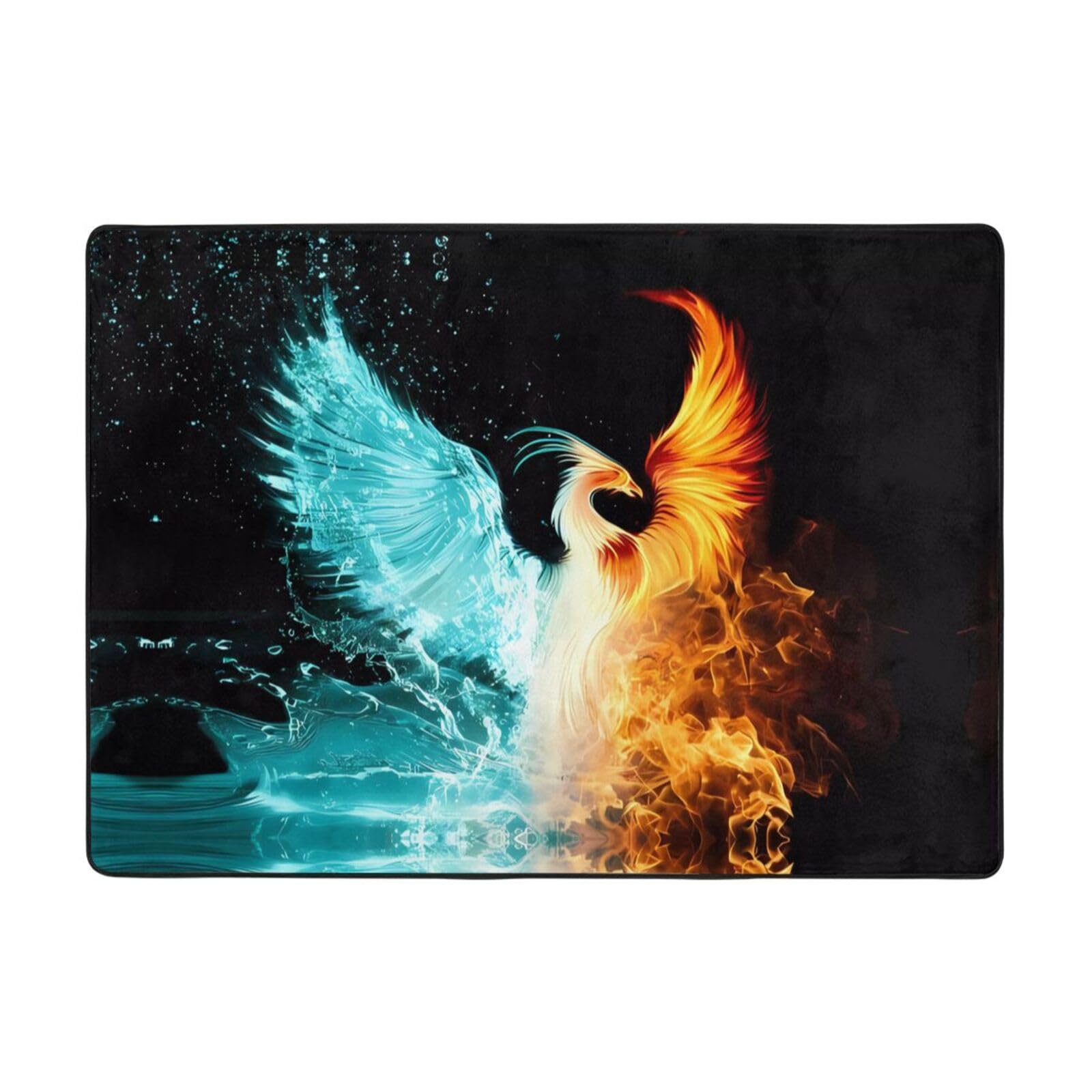 Tapis moderne à imprimé phoenix créez un coin cosy près de votre balcon