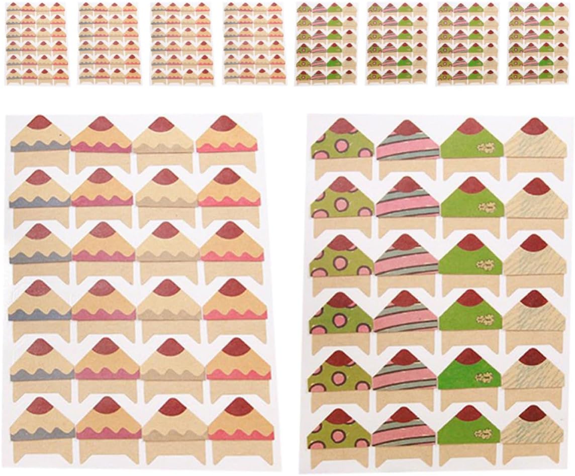 10 Sheets Self-Adhesive Photo Corners for Scrapbooks, Paper Sheet