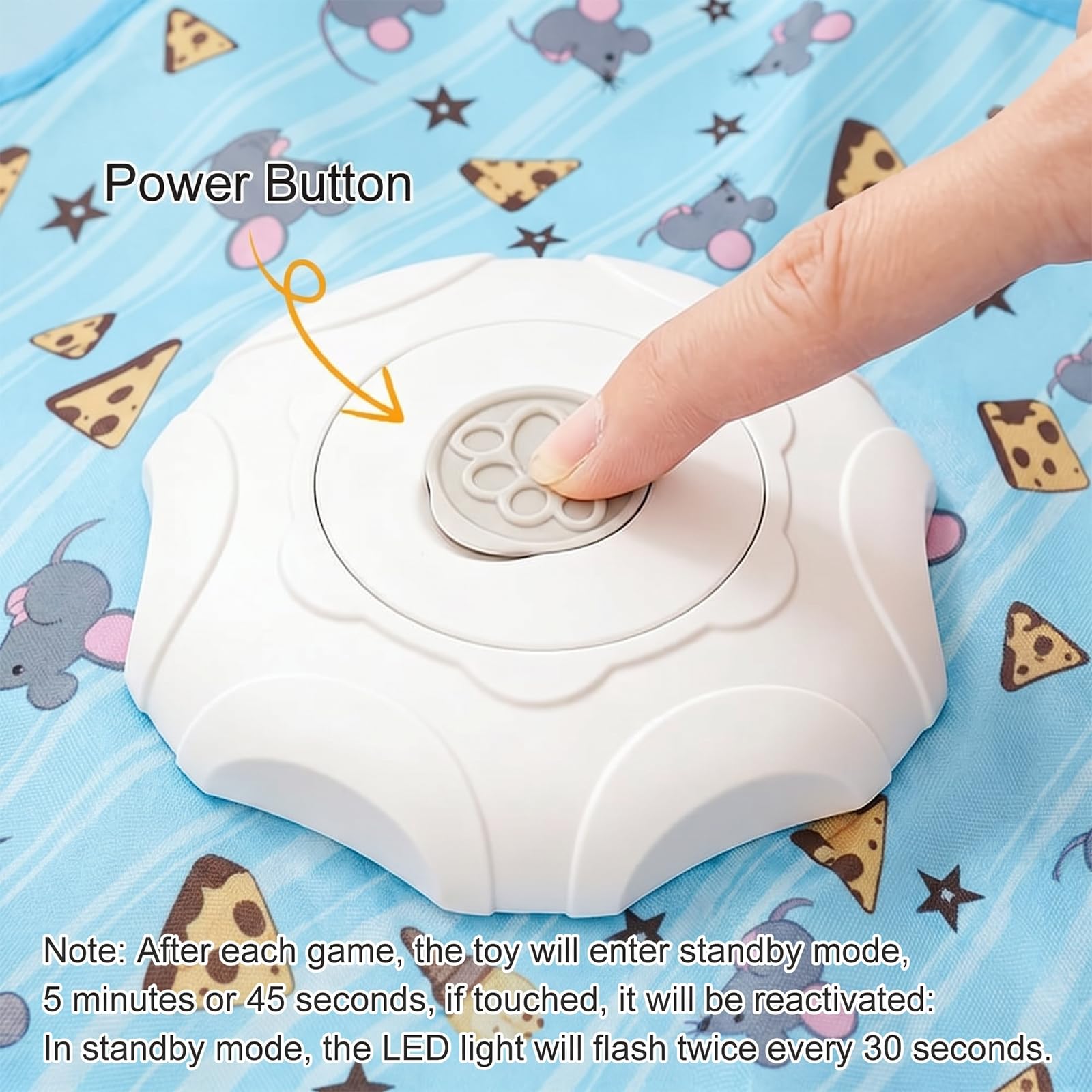 Tappeto Interattivo Gatto, Giochi per Gatti, Giocattolo Intelligente Interattivo per Gatti con molle Rimovibili, Ricaricabile Giocattolo interattivo per gatti interni (Color 2)