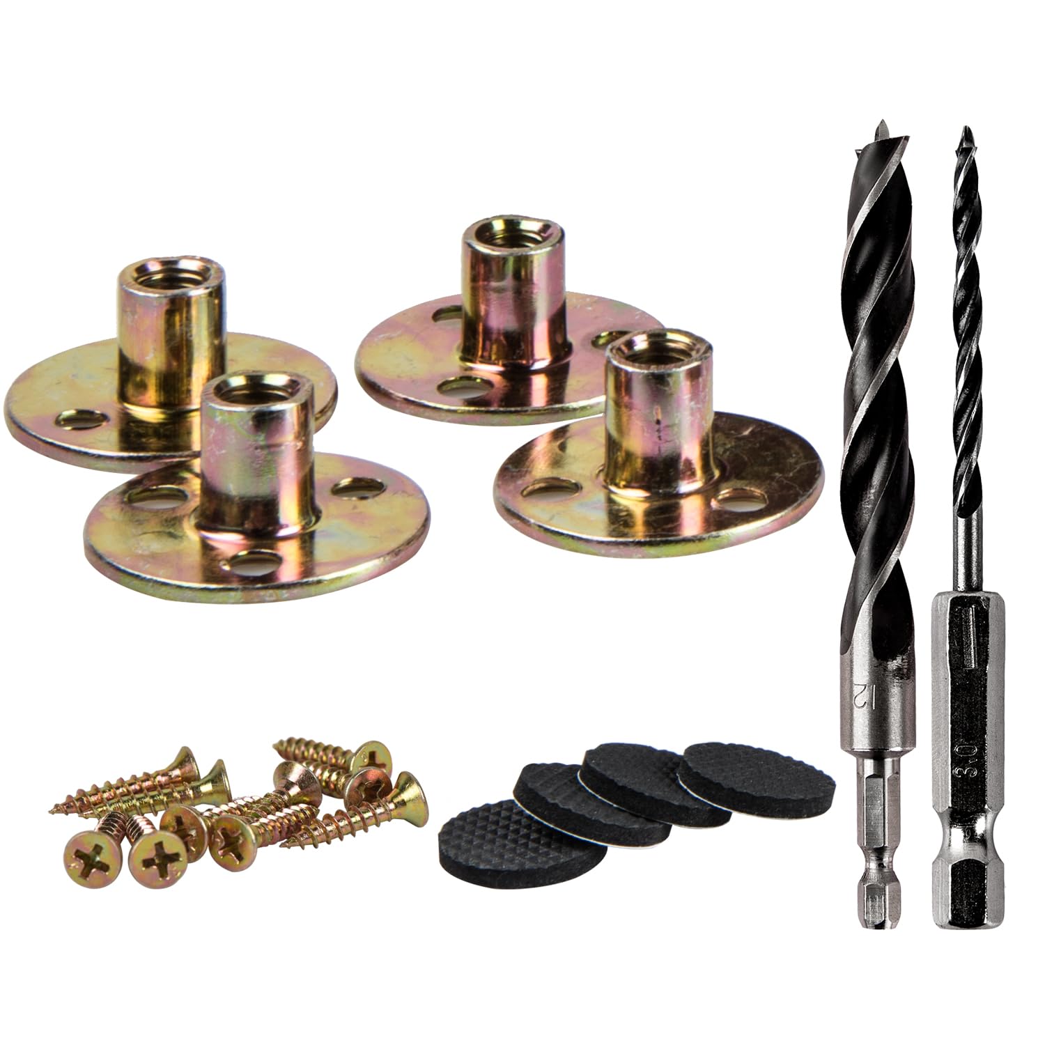 La Vane Leg Mounting Plates Kit, Furniture Attachment Hardware