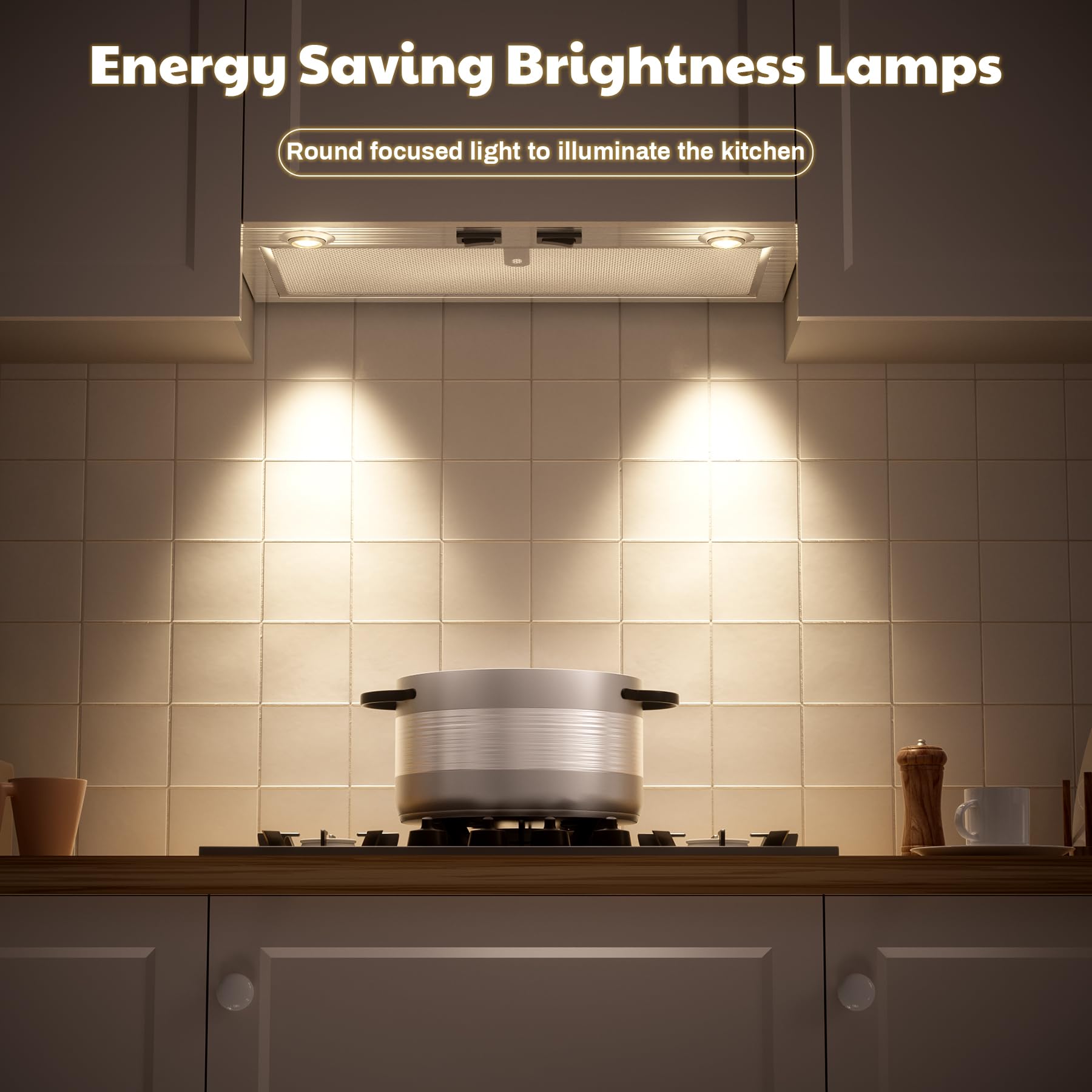PM300SS Range Hood Insert For Under-Cabinet,21-Inch Built,300 Max Blower CFM,Stainless Steel,Customized Power Supply Package,2-speed Adjustment Exhaust Fan And Spotlight — view 5