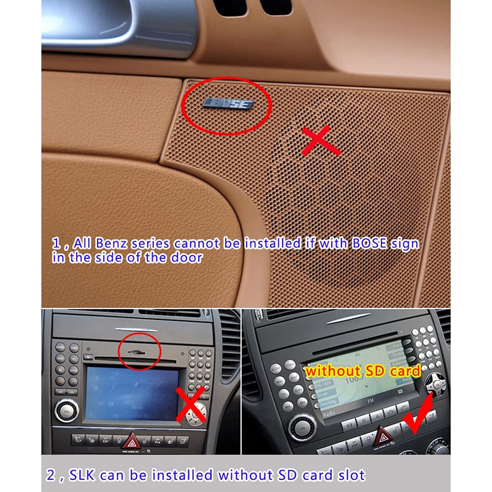 Auto Aux - Decodificador óptico de fibra de vidrio para W211 E S