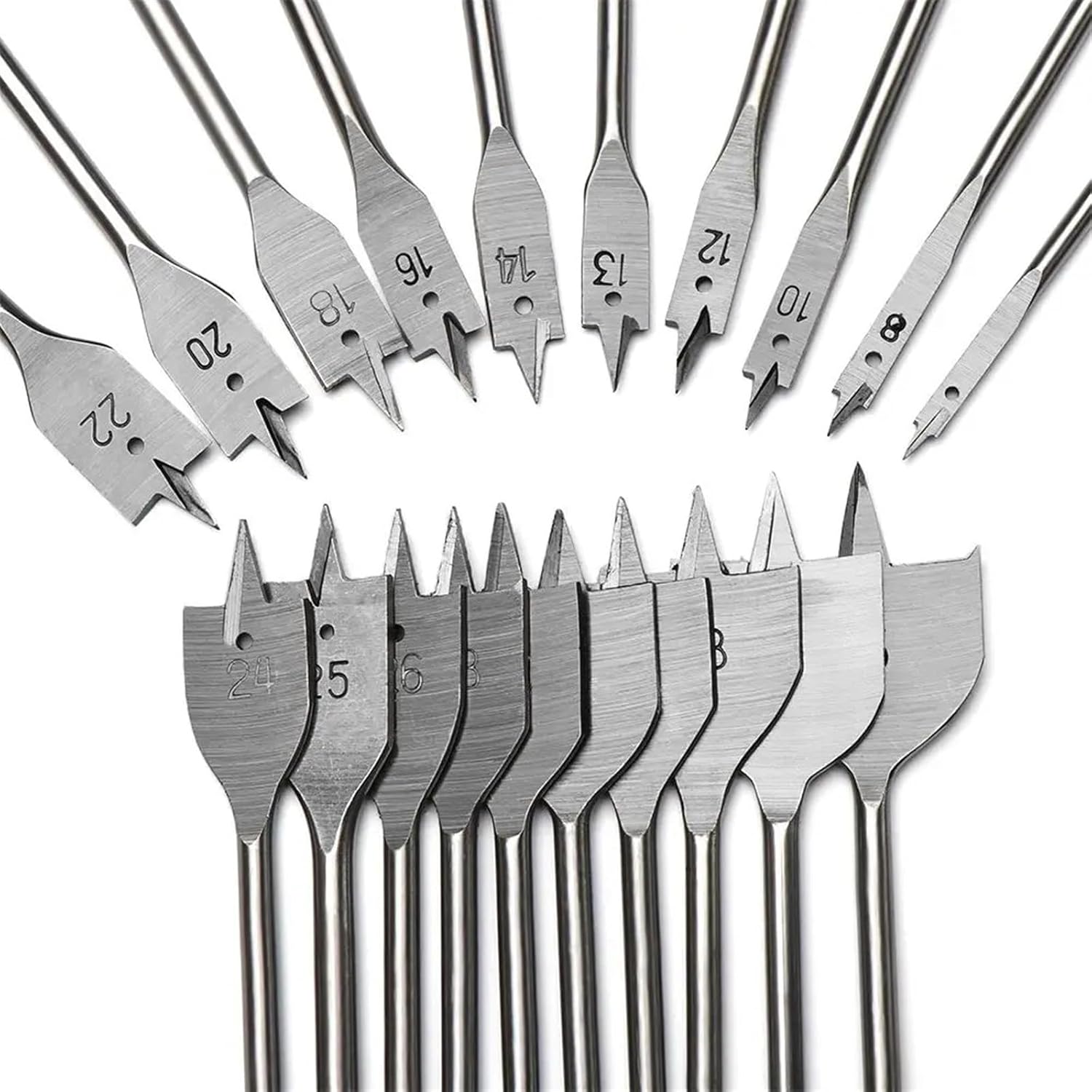 6-45mm Woodworking Flat Drills High-Carbon Steel Hand Drill Bits Wood Flat Drill Bit Woodworking Tool 1Pcs(22mm)