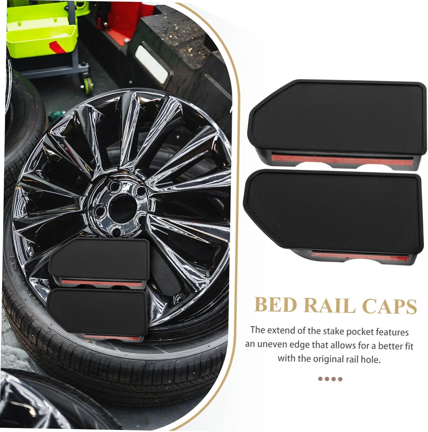 1Pair Truck Bed Stake Pocket Cover Protective Cap for Durable Design Weather Resistant Easy Fit Prevents Damage