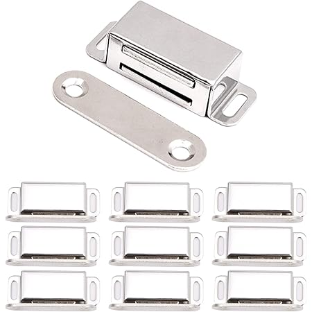 Amazon Co Jp Surepromise 超強力 マグネットキャッチ １0セット 磁気キャッチラッチ ドア止め金具 家具用のマグネットキャッチ 磁気ドアキャッチ 家具扉 ガラス扉 キャビネット 戸棚 ホーム キッチン