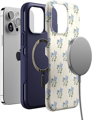 Vista 1471 de Casely - Funda para iPhone 14 Pro Max, Viva La Vida, Frida Kahlo Floral Collage, compatible con MagSafe 10 Frida Kahlo Viva La Vida Collage