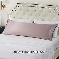 Vista 271 de Bedsure Fundas de almohada de satén, similares a las fundas de almohada de seda tamaño Queen, juego de 2, fundas de almohada para mujeres que