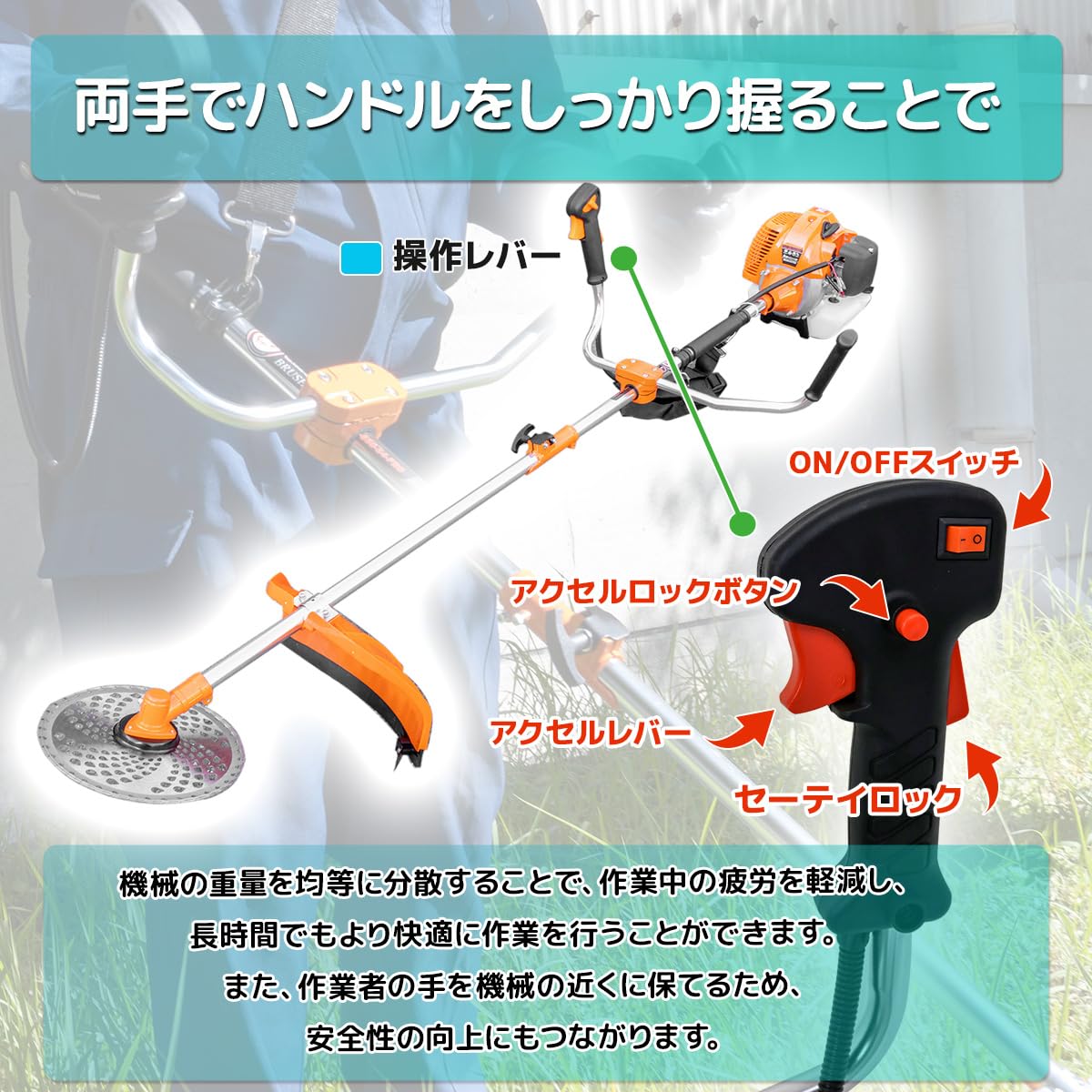 Amazon.co.jp: 草刈り機 草刈機 刈払機 エンジン ガソリン 5種類の