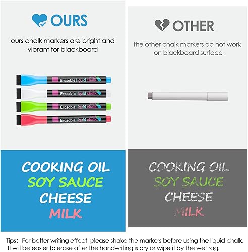 Vista 27 de MaxGear Pizarra blanca magnética de borrado en seco de 20 x 13 pulgadas para refrigerador, hoja de pizarra blanca para nevera de cocina, tablero