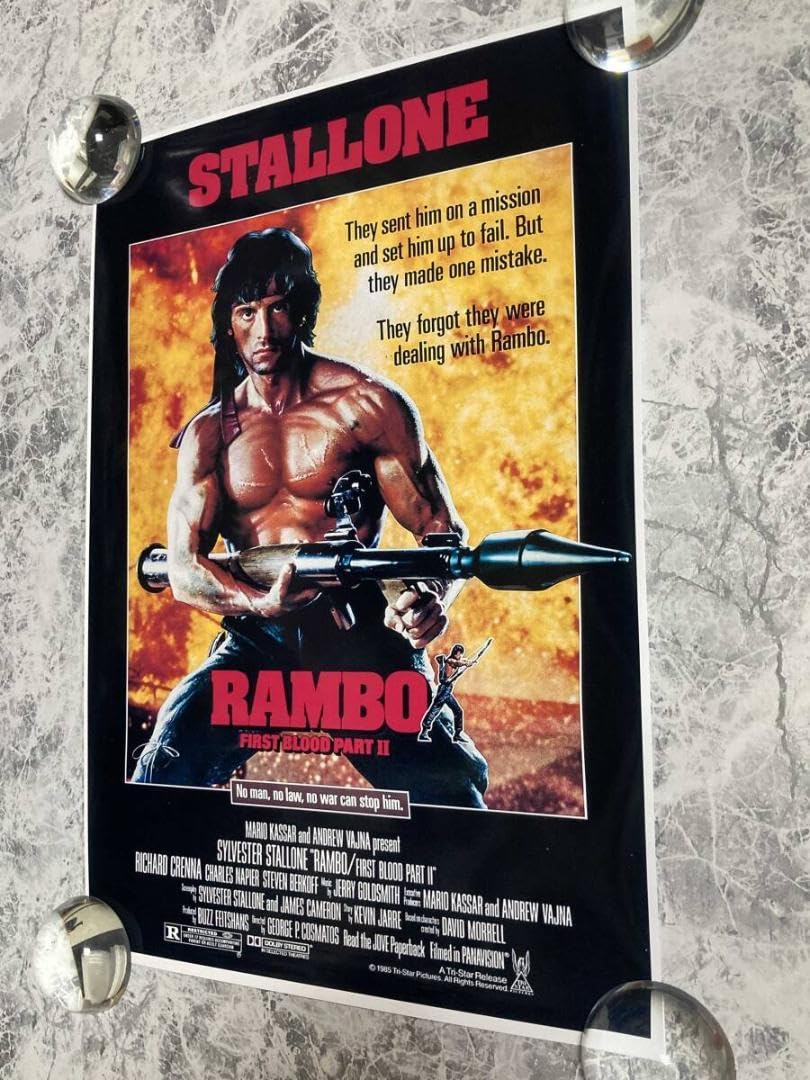 『ランボー／怒りの脱出』 長X350 国内B1判 ポスター ランボー／怒りの脱出』 長X350 国内B1判 ポスター - メルカリ