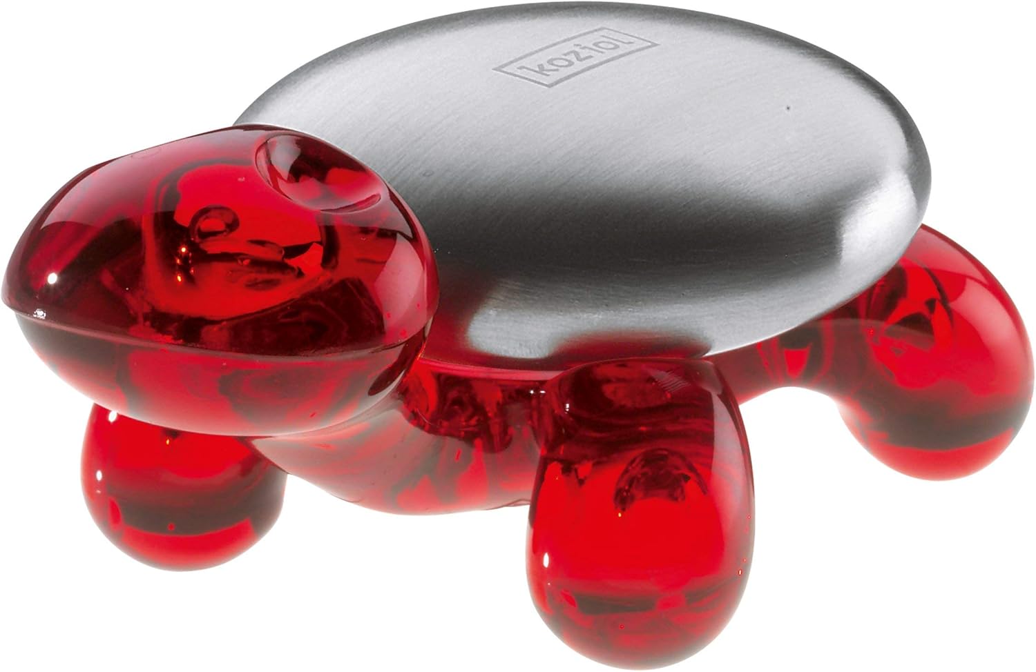 koziol AMANDA Stainless Steel Soap with holder, transparent
