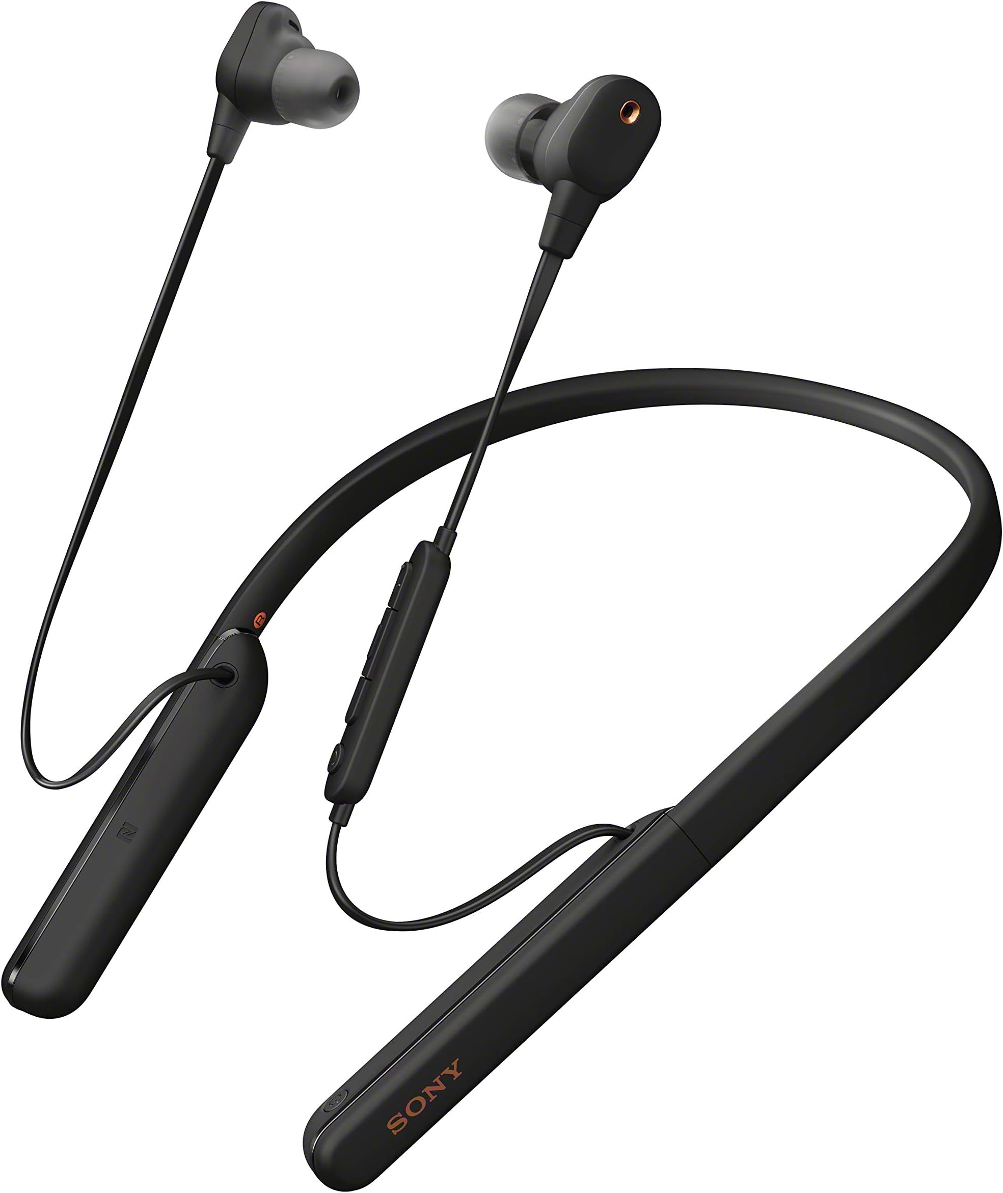 Sony WI-1000XM2 Industry-Leading Noise Cancelling In-Ear Headphones with mic, Flexible Neckband Style, 10 Hours Battery Life with Quick Charge, Hi-Res Audio, Compatible with Alexa - Black