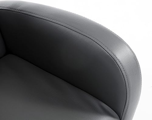 Miniatura 8 de Qaba Silla de Balancín para Niños con Bolsillo Lateral, Silla de Brazos de Piel Sintética para Niños Pequeños Gris