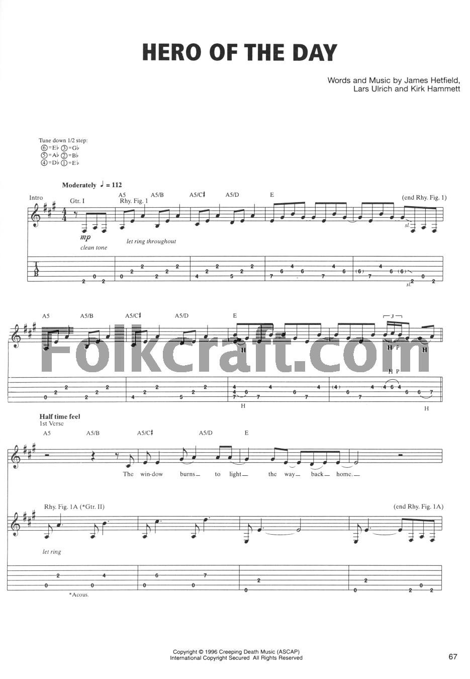 Play It Like It Is Guitar Metallica Load Tab