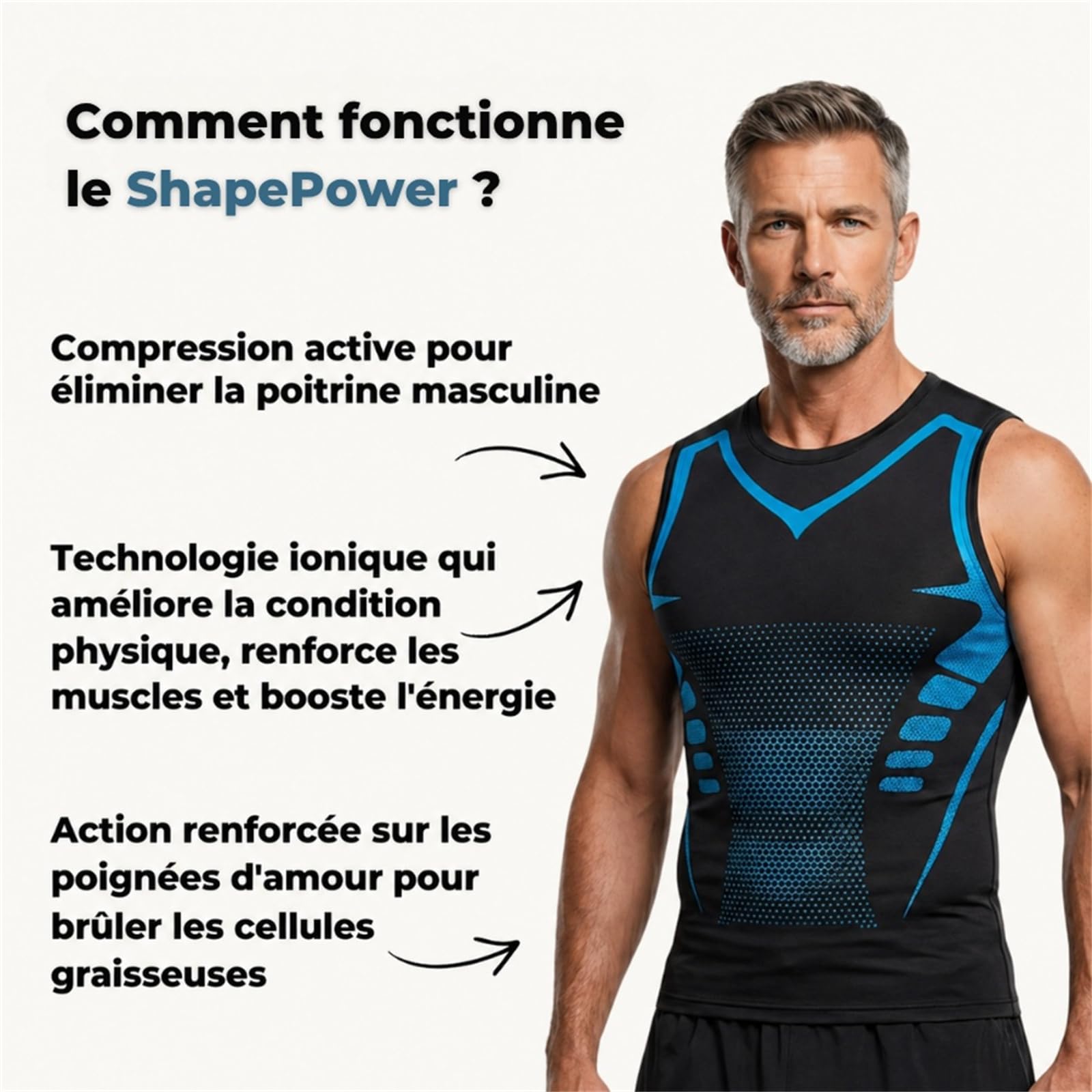 Velion Core Débardeur Gainant Homme Respirant Ice Silk
