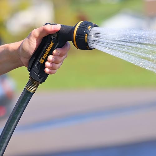 Miniatura 9 de Melnor 65143AMZ - Paquete de boquillas de metal de 7 patrones, negro, amarillo