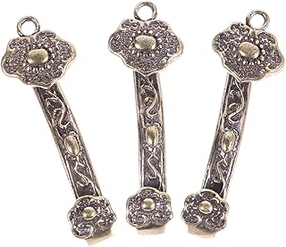 Wakauto 3pcs Feng Shui Key Chains Charms Chinese Ruyi Keychain Pendant Chinese Good Luck Ornament for Fortune Longevity Wealth Success