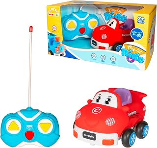 MUKIKIM My Little Ride - Carmen The Car. Your Child's First Remote Control Car. Safe & Durable for Ages 2+ Toddlers/Young Kids. Cartoon RC Car with Soft Shell & Crash-Resistant Design…