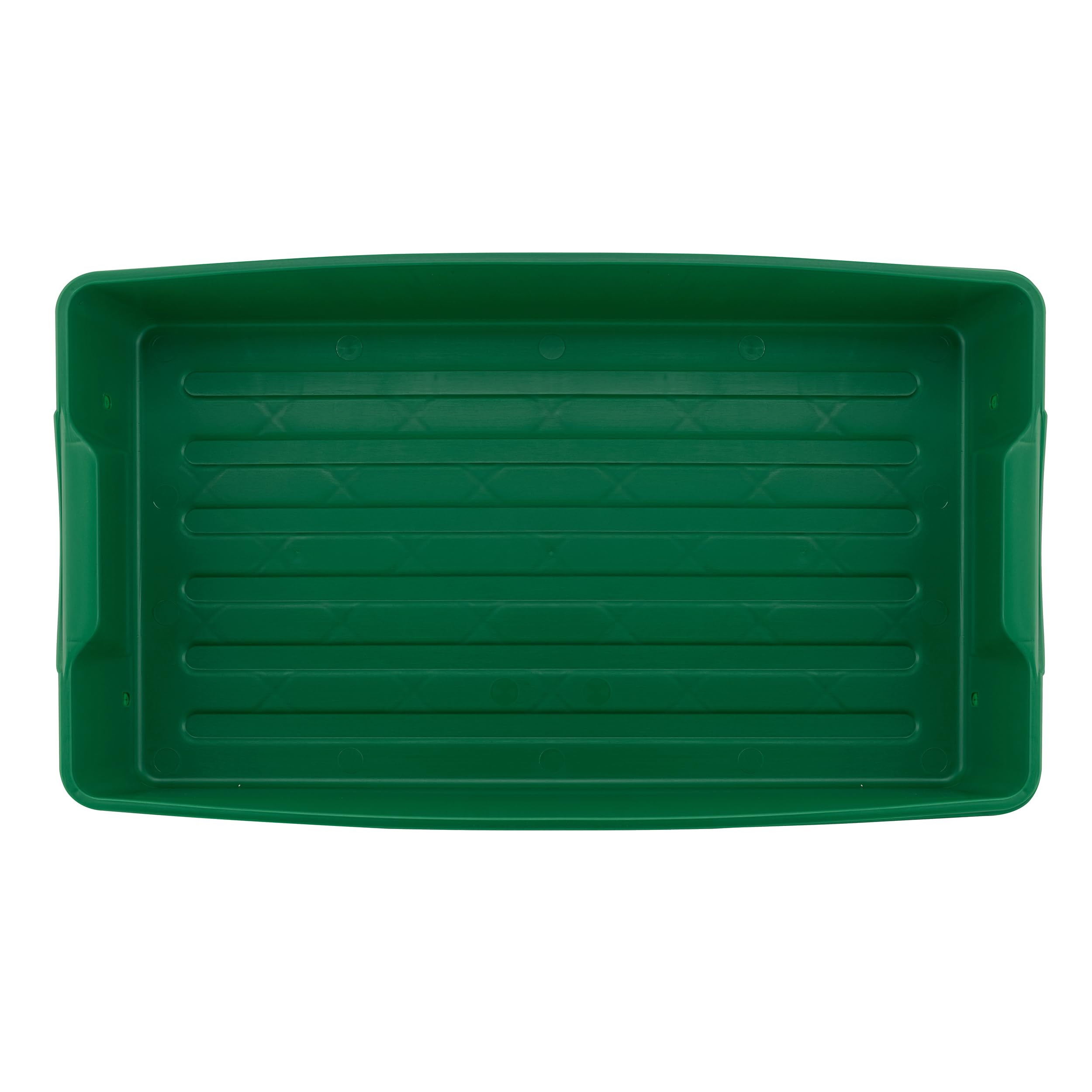 Gärtnerbox 58x32x11 cm 4er Set Pflanzschale Anzuchtwanne Grün Aussaatschale | BURI Pikierschale robust, wetterfest und frostfest für Saatschalen, Pflanzwanne, Gewächshaus und Pflanzenanzucht