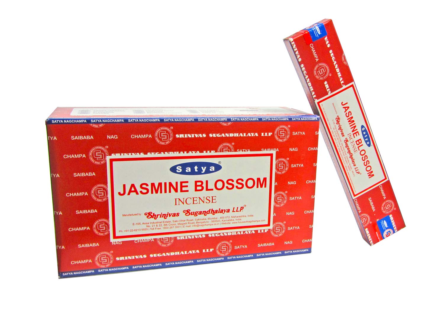 Fenny's Creations Jasmine Blossom Incense Sticks Indian Hand Rolled Satya Nag Champa Room Fragrance Aroma